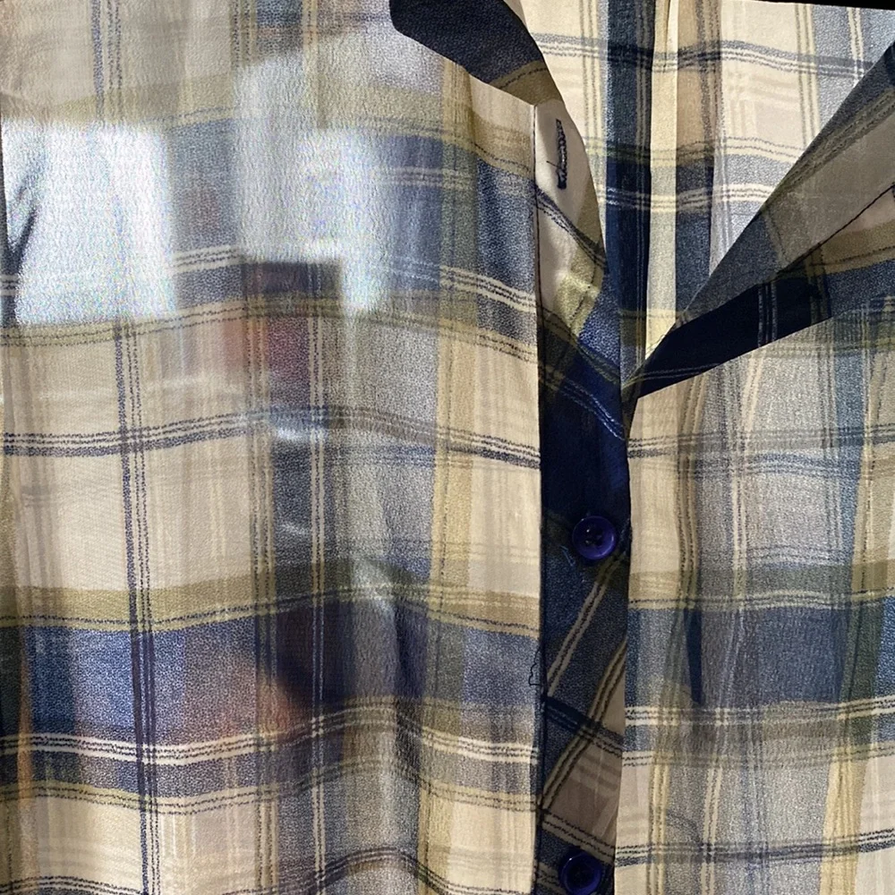 Boho Jane Plaid Sleeveless Duster with Pockets